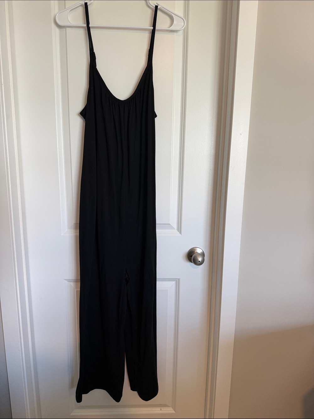 Classic Black Spaghetti-Strap Jumpsuit